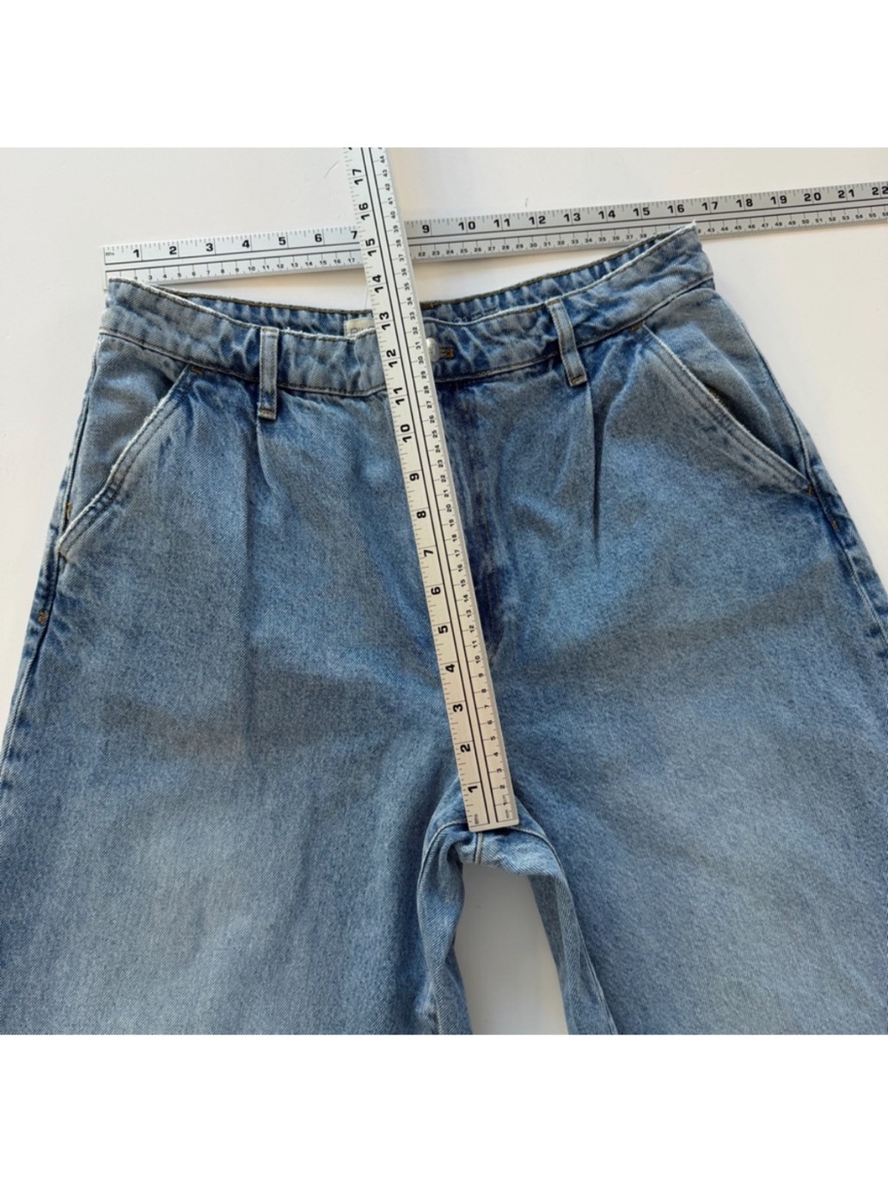 Pilcro Anthropologie Jeans Womens 31 High Rise Wide Leg Cuffed Hem - Picture 5 of 10